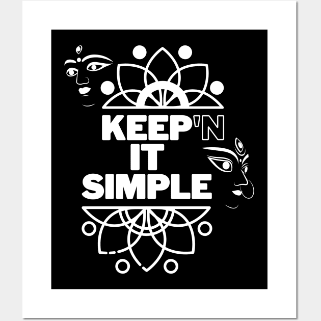 Keep'n it simple Wall Art by Benny Merch Pearl